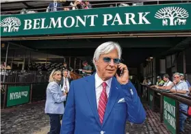  ?? Victor J. Blue / New York Times ?? Trainer Bob Baffert has three entries in the Breeders’ Cup Classic, including Kentucky Derby winner Authentic, Maximum Security and Improbable.