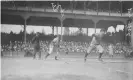  ?? Photograph: Stephen Jensen/Chicago History Museum/Getty Images ?? The Chicago Cubs’ last World Series victory had come in 1908 against the Detroit Tigers.