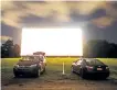  ?? JONATHAN ELDERFIELD /THE ASSOCIATED PRESS ?? Drive-ins are still alive and well in many parts of Canada for those interested in seeing the newest films in a vintage setting.