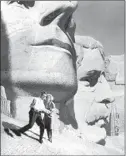  ?? MGM / Kobal / Shuttersto­ck ?? SCENIC artists re-created Mt. Rushmore for Alfred Hitchcock’s 1959 suspense film, “North by Northwest.”