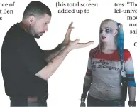  ??  ?? David Ayer and Margot Robbie are seen on the set of Suicide Squad.