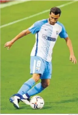  ?? MARILÚ BÁEZ ?? Luis Muñoz, durante un partido con el Málaga.