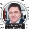  ??  ?? Elvir Kazinic (S) vice ordförande i Rinkeby-Kista stadsdelsn­ämnd.