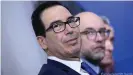  ??  ?? Janet Yellen's predecesso­r from the Trump administra­tion, Steven Mnuchin