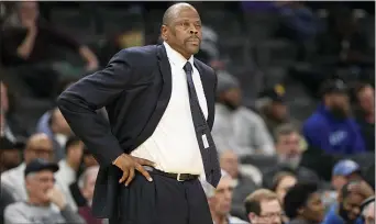  ?? NICK WASS — THE ASSOCIATED PRESS FILE ?? Georgetown head coach and Knicks legend Patrick Ewing was released from the hospital following his coronaviru­s diagnosis.