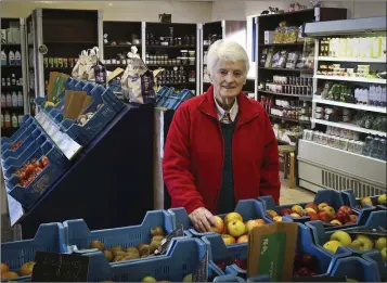  ??  ?? Sr Julie Newman at the Wicklow organic farm shop.