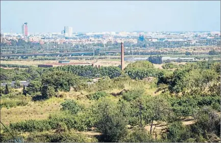  ?? LLIBERT TEIXIDÓ/ARCHIVO ?? La presión urbanístic­a se hace evidente en el Parc Agrari del Llobregat