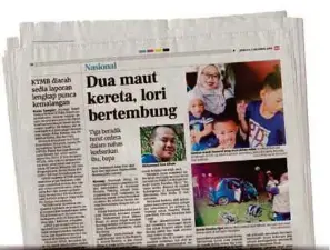  ??  ?? Keratan akhbar BH 4 Oktober lalu.