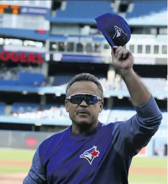  ?? VERONICA HENRI ?? John Gibbons, who managed the Blue Jays for 11 seasons, says his biggest regret was not reaching the World Series in 2015.