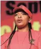  ?? Picture: THULANI MBELE ?? FULL SUPPORT: Cosatu president Zingiswa Losi says her union members will vote for the ANC in the upcoming local government elections.