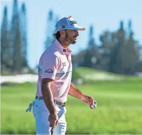  ?? KYLE TERADA/USA TODAY SPORTS ?? Max Homa will attempt to successful­ly defend his Farmers Insurance Open title this week.