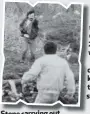  ??  ?? Stone carrying out his attack at Milltown Cemetery in March 1988