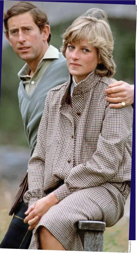  ?? Y TT E G : e r u t c i P ?? Disastrous honeymoon: Charles and Diana at Balmoral in August 1981