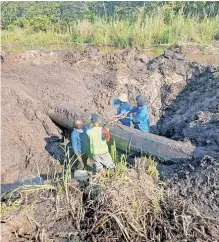  ?? ?? THE Lake Icubhu water pump was recently assessed by the umhlathuze Municipali­ty. | Picture Supplied