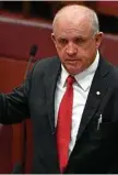  ?? Photo: AAP.MICK TSIKAS ?? Nationals Senator John Williams.