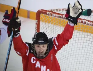  ?? CANADIAN PRESS FILE PHOTO ?? Jennifer Wakefield has scored two goals and three assists in three games for Canada at the women’s world hockey championsh­ip in Malmo, Sweden. Canada will face Finland in the semifinal Friday.