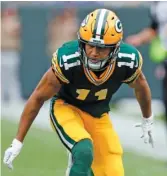  ?? AP ?? Trevor Davis, who didn’t catch on as a receiver with the Packers, averaged 22.6 yards per kickoff return and 11.2 per punt return in three-plus seasons.