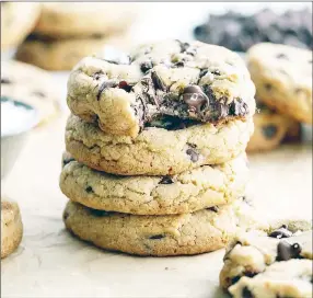  ?? (Courtesy pics) ?? Homemade chocolate chip cookies are soft and chewy, have perfectly crisp edges, and are loaded with chocolate chips throughout.