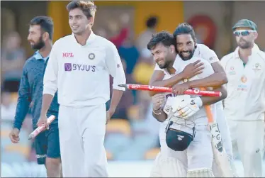  ??  ?? Outstandin­g… The Indian cricket team achieved a historic win in the fourth Test against Australia at the Gabba in Brisbane to win the series 2-1.