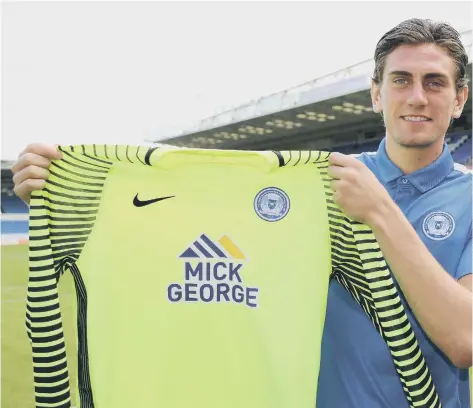  ??  ?? New Posh signing Luke McGee.