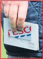  ??  ?? The Tesco gift card...fit for Royalty