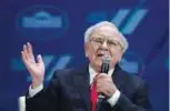  ?? — AP ?? WASHINGTON: In this June 14, 2016 file photo, Berkshire Hathaway Chairman and CEO Warren Buffett addresses the White House Summit on the United State of Women in Washington.