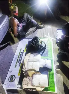  ?? (PDEA Central Luzon) ?? BUSTED. A Nigerian drug peddler believed to be one of the major suppliers of shabu in Calabarzon, Metro Manila and Central Luzon was busted in an entrapment operation conducted by the combined elements of PDEA police on Tuesday evening, October 12.