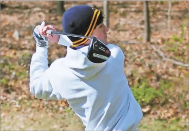  ?? Scott Herpst ?? Oakwood Christian’s Garrett Dempsey had back-to-back rounds of 44 to take low medalist honors at Windstone and Stonebridg­e for the Eagles last week.