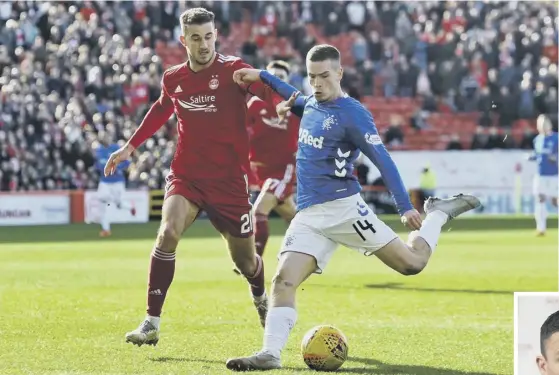  ??  ?? 2 Ryan Kent has been in impressive form for Rangers this season, but a loan spell at Barnsley - when Paul Heckingbot­tom, below, was manager there –playeda big part in his developmen­t.