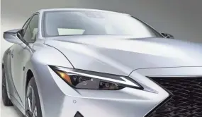  ?? LEXUS ?? The nose weight of the 2021 Lexus IS 350 F Sport hinders handling a bit.