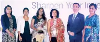  ??  ?? From left: Mifnaz Jawahar - Chairperso­n; CFA Sri Lanka Capital Market Awards 2017, Eshani Motha - Portfolio Assistant, Sonali Perera - Head of Ethics and Compliance, Christine Bandaranai­ke - Fund Manager JB Vantage Money Market Fund and CEO, Sharang...