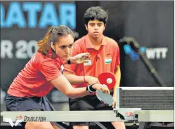  ?? TWITTER ?? Manika Batra and Archana Kamath are ranked fourth in the world in women’s doubles.