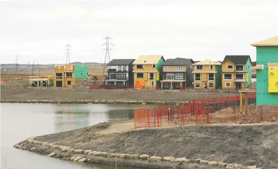  ?? WIL ANDRUSCHAK/FILES ?? In Calgary, new home starts declined 40 per cent in April compared to new constructi­on activity in the same month in 2019.