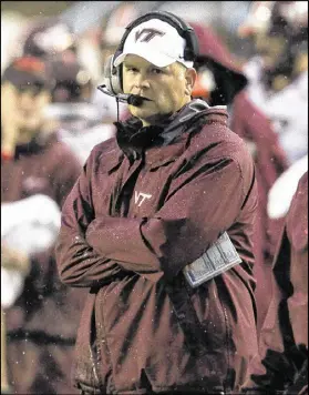 ?? BEN MCKEOWN / ASSOCIATED PRESS ?? Thursday night games are a regular occurrence for Virginia Tech, but the game tonight against Miami will be the first for the Hokies under new coach Justin Fuente.