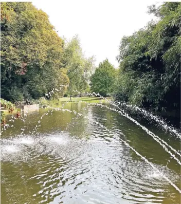  ?? SCHMIDT RP-FOTO: CHRISTOPH ?? Hilden hat einen schönen Stadtpark mit vielen alten Bäumen. Er soll behutsam wiederbele­bt werden.