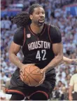  ?? MARK D. SMITH, USA TODAY SPORTS ?? Nene led the Rockets with 28 points and 10 rebounds in their Game 4 victory.