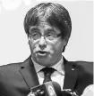  ??  ?? Carles Puigdemont