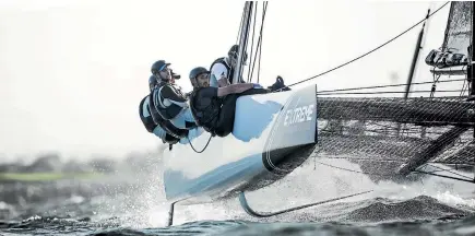  ?? PHOTO: LLOYD IMAGES ?? Luca Brown has now set his spinnaker for a major world sailing regatta.