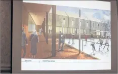  ?? CARLA ALLEN ?? The design for the proposed new arts and culture centre for Yarmouth includes space in the courtyard that could be used as a skating rink in the winter.