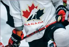  ?? CP FILE PHOTO ?? A Hockey Canada logo is shown on the jersey of a player with Canada’s National Junior Team.