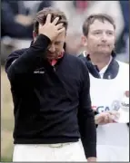  ?? AP/CHARLIE RIEDEL ?? Northern Ireland’s Graeme McDowell (left) had a chance to tie on the 18th hole Sunday but missed a 25-foot birdie putt and finished with a final-round 73 that left him in a tie for second with Michael Thompson at 2-over-par 282.