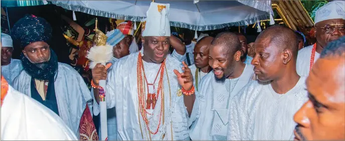  ?? ?? Aregbe welcomes Ooni of Ife