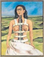  ??  ?? “La columna rota”, de 1944, que Frida pintó luego de una operación.