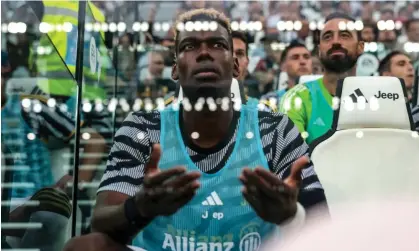  ?? Moscrop/Getty Images ?? Paul Pogba tested positive for testostero­ne, a banned substance, after Juventus’ game against Udinese last August. Photograph: Jonathan