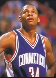  ?? Doug Pensinger / Getty Images ?? Ray Allen will have his number retired on Sunday in a ceremony at Gampel Pavilion.