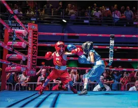  ??  ?? The Cobb Police Athletic League has recently added boxing to its lineup of recreation­al activities available to children on the southern side of the county.