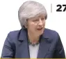  ??  ?? «Tenemos que encontrar una forma de romper el bloqueo, lleguemos a un
acuerdo»
Theresa May Primera ministra británica