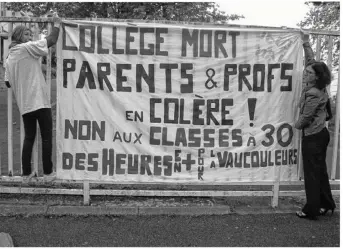  ??  ?? Lors d’une opération « collège mort » au mois de mai.