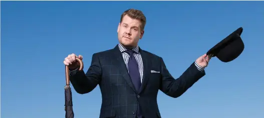  ?? FOTO: YLE ?? James Corden är en av de mest uppburna talkshowvä­rldarna just nu.