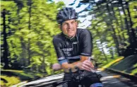  ?? DOUG KAPUSTIN FOR THE WASHINGTON POST ?? Matt Bender, who works 60 to 88 hours a week as a postgradua­te neurosurge­ry resident, has competed in seven Ironman competitio­ns and another nine triathlons.